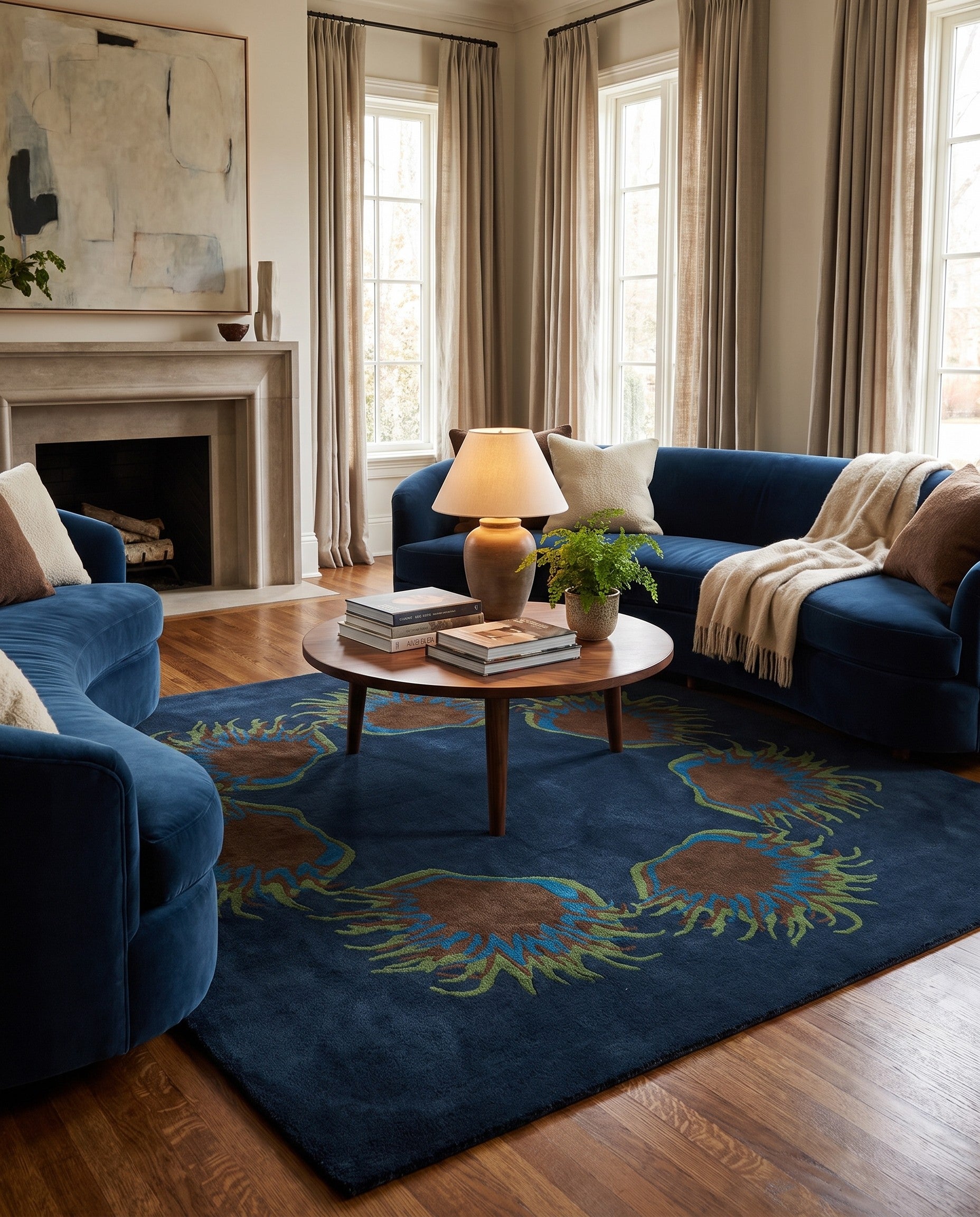 7' 6 x 7' 7 Luna Square Rug