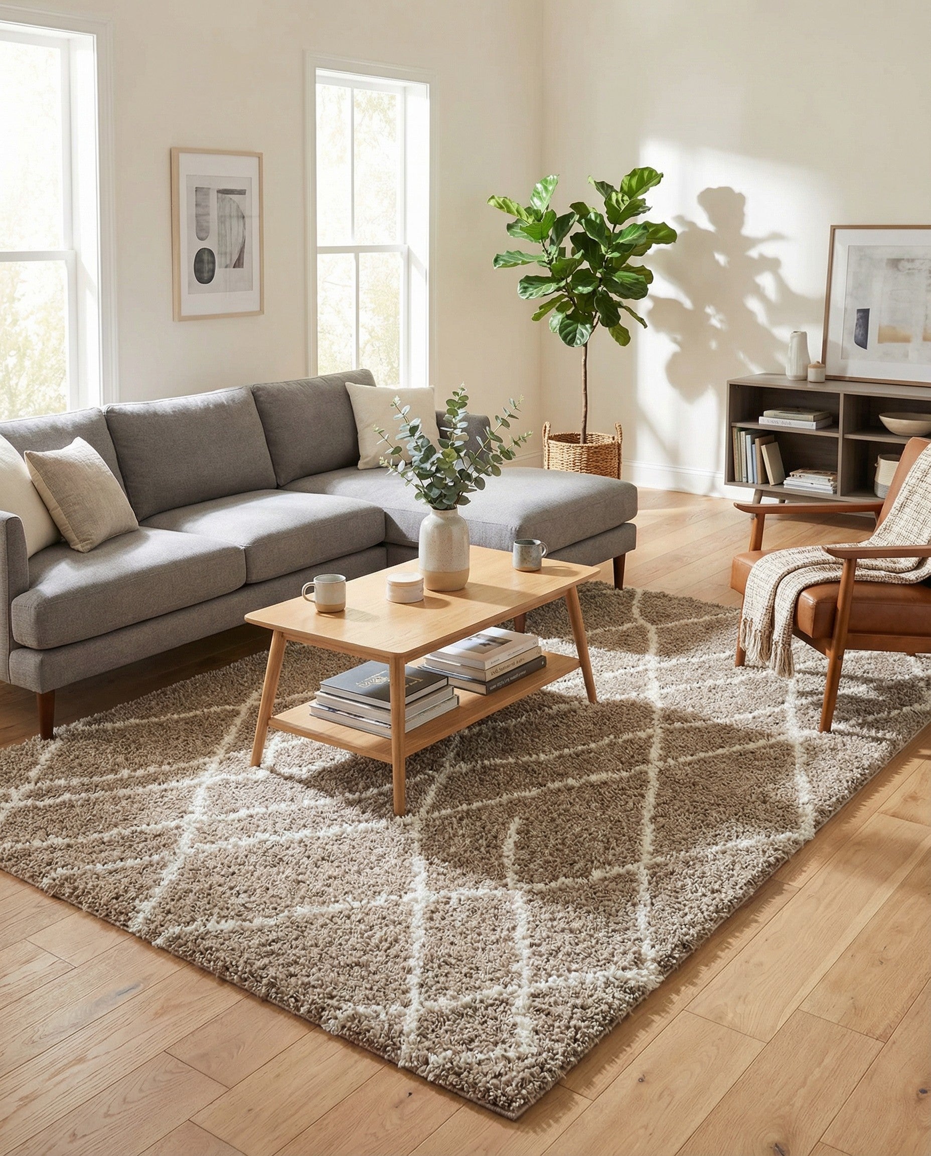 Primary image  9' x 12' Soft Touch Shag Rug