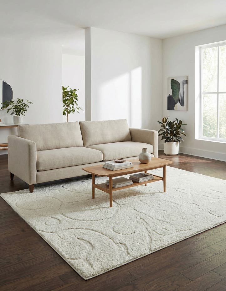 8' x 10' Lattice Shag Rug