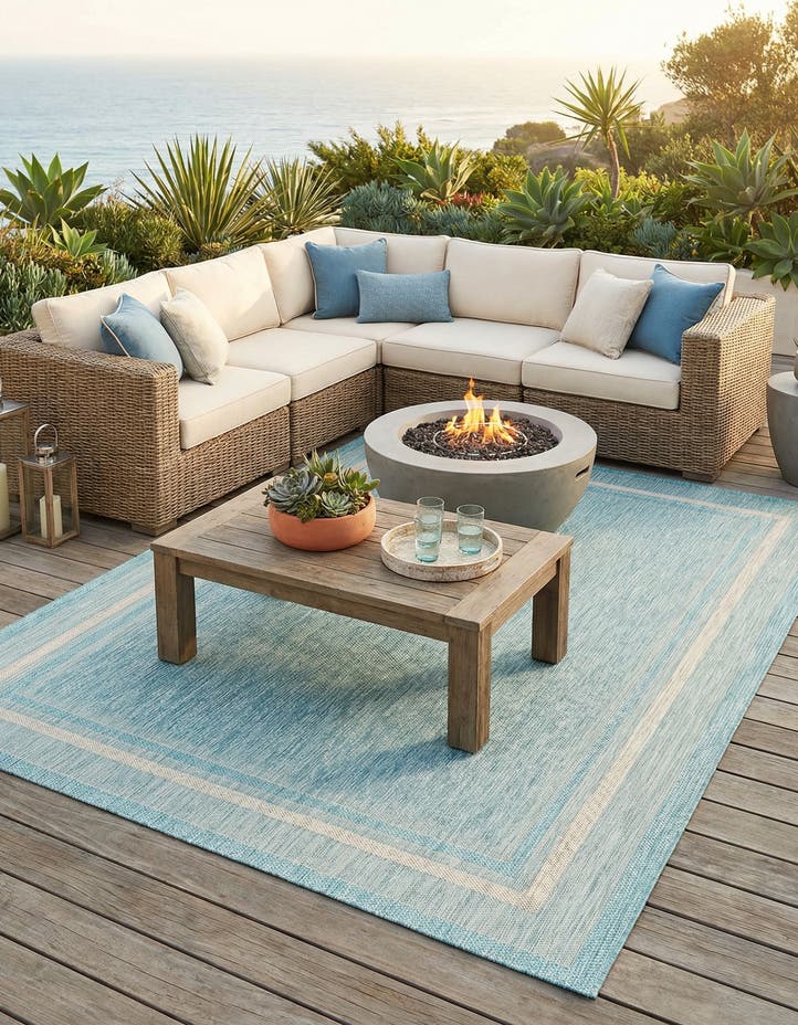 7' x 10' Easy-Clean Border Indoor / Outdoor...
