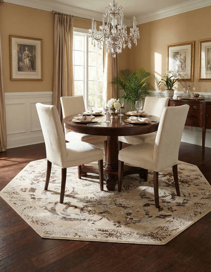 Detail image of 7' 10 x 7' 10 Finsbury Octagon Rug