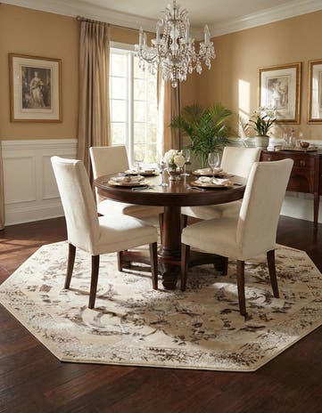 Beige Finsbury Octagon Rug