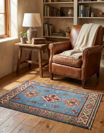 2' x 3' 3 Hand Knotted Kazak Rug