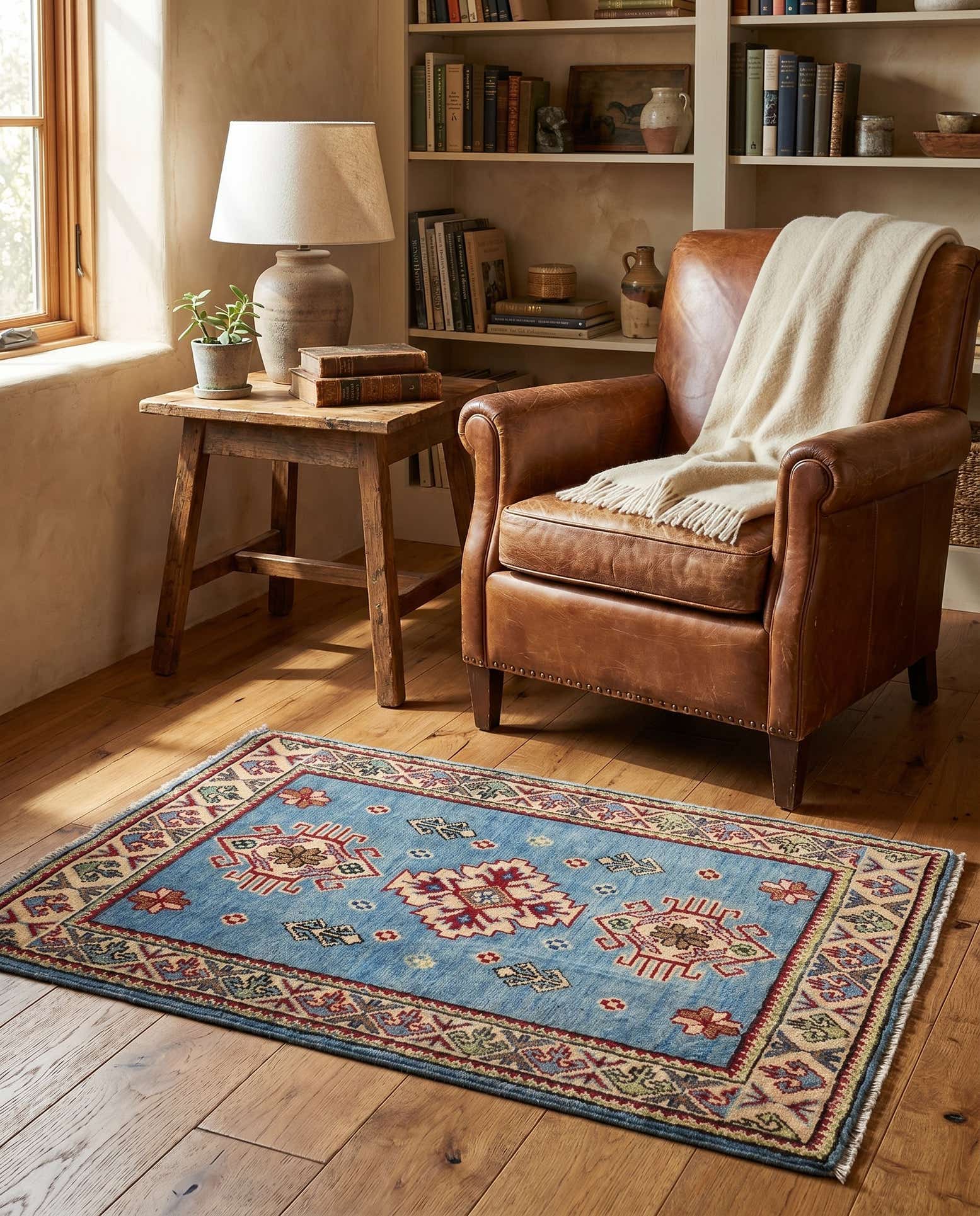 2' x 3' 3 Hand Knotted Kazak Rug