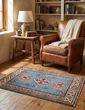 2' x 3' 3 Hand Knotted Kazak Rug