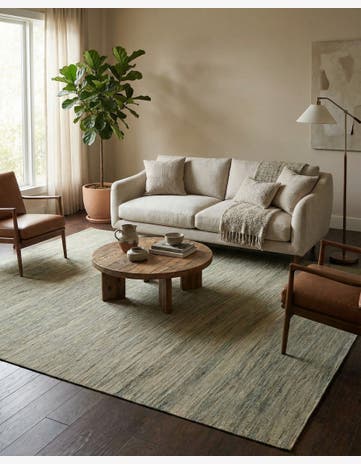 6' 9 x 9' 4 Hand Woven Kilim Modern Wool Rug