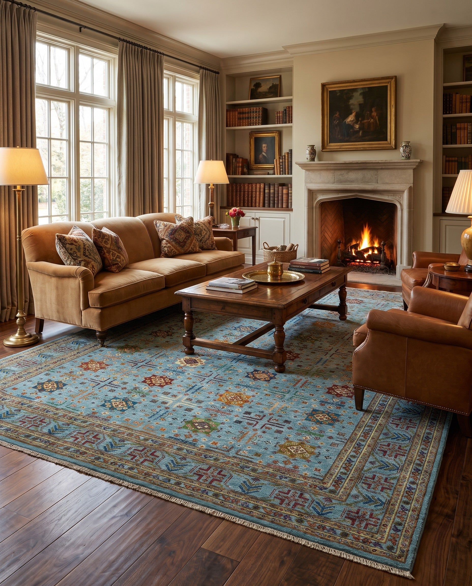 8' 6 x 9' 5 Hand Knotted Ariana Ziegler Rug