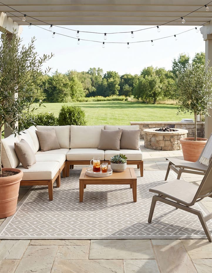 7' 10 x 10' Easy-Clean Lattice Indoor / Outdoo...