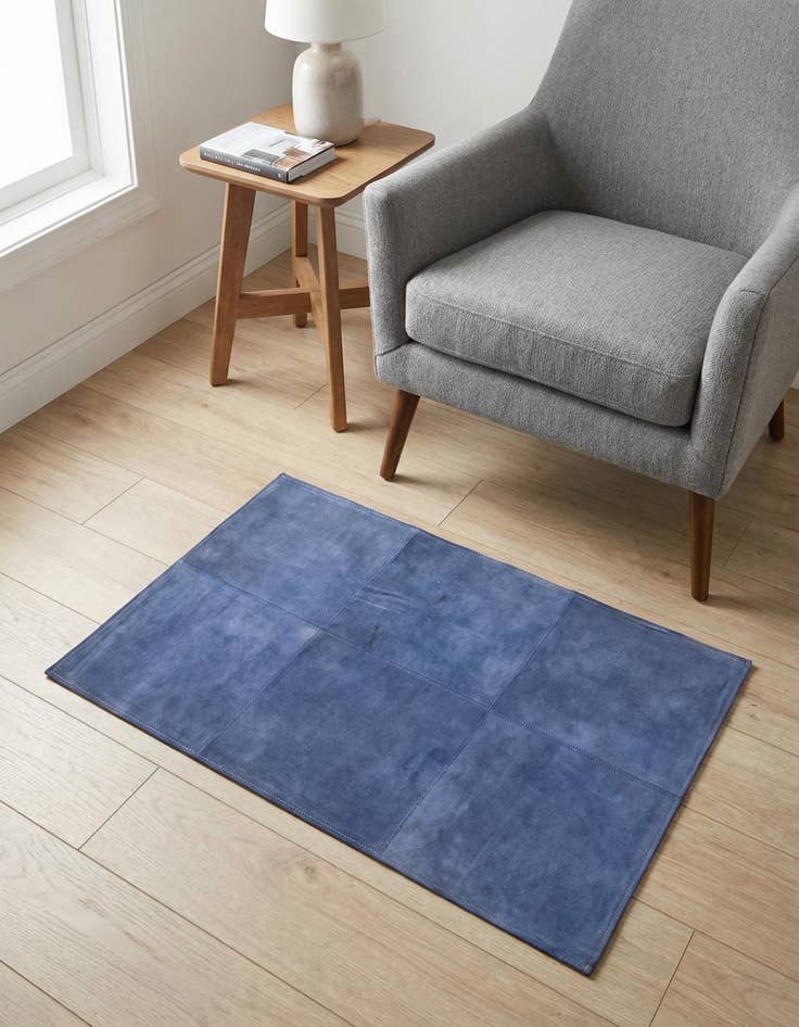 Detail image of 2' x 3' Cowhide Leather Rug