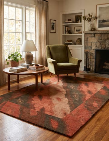4' x 5' 10 Hand Knotted Nepal Wool Rug