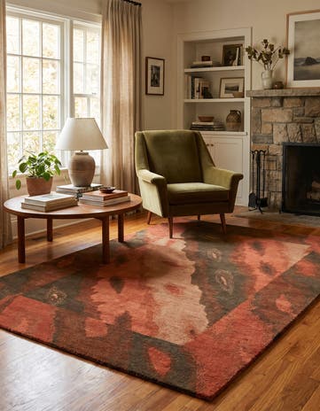 4' x 5' 10 Hand Knotted Nepal Wool Rug