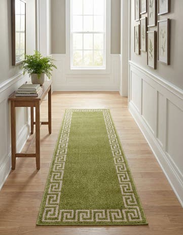 Light Green Hera Runner Rug