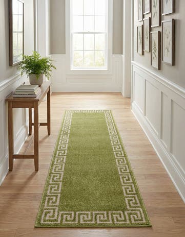 Light Green Hera Runner Rug