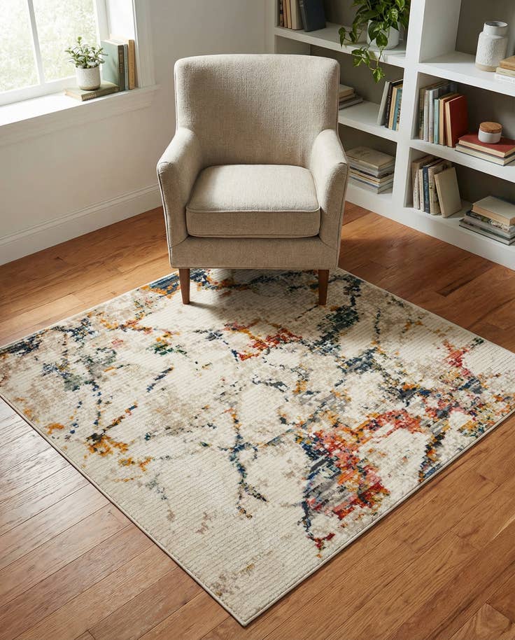 Detail image of 4' x 4' Gemstone Square Rug