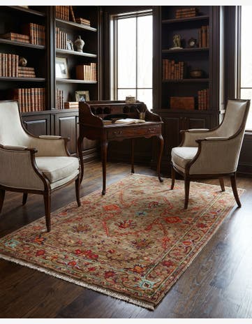 4' x 6' 5 Hand Knotted Ariana Ziegler Rug