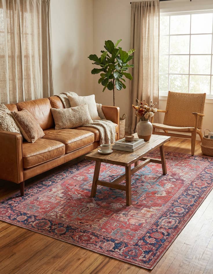 Detail image of 6' x 9' Washable Maahru Rug