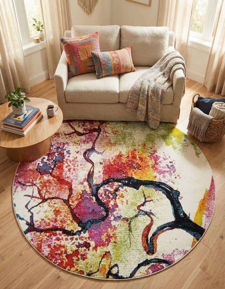 Detail image of 6' x 6' Tuscany Round Rug