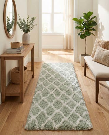  2' 7 x 10' Moroccan Shag Runner Rug