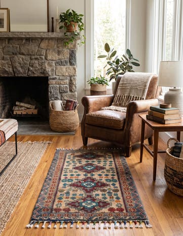 1' 8 x 3' 3 Hand Knotted Ariana Ziegler Rug