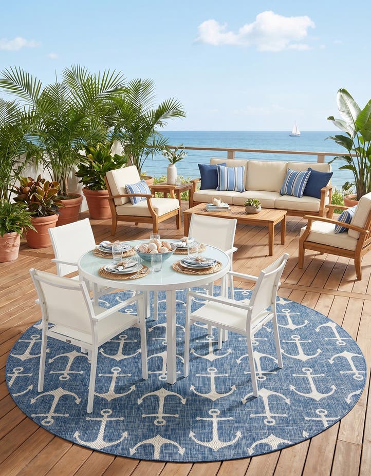 10' x 10' Easy-Clean Coastal Indoor / Outdoo...