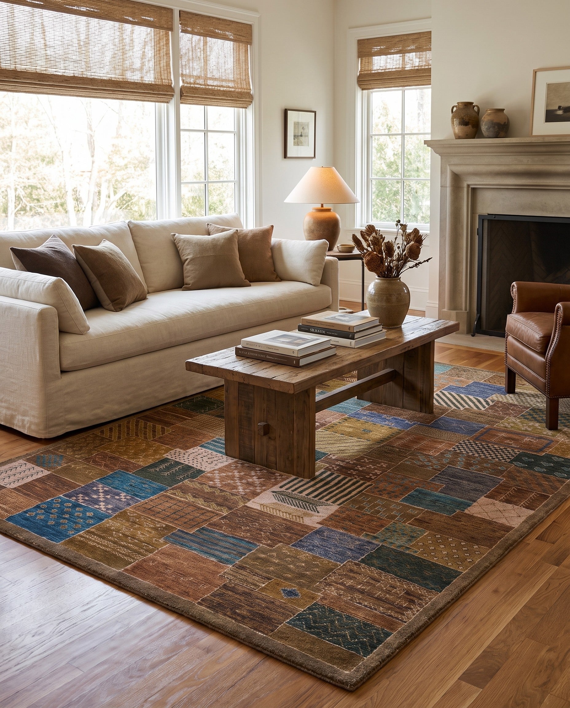 5' 3 x 7' 1 Hand Knotted Ziegler Modern Rug