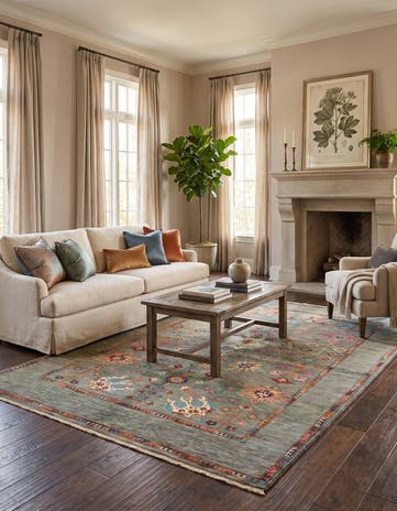 5' 8 x 8' 5 Hand Knotted Ariana Rug