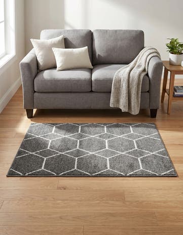3' x 5' 3 Lattice Frieze Rug