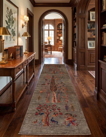 2' 10 x 10' 5 Hand Knotted Ariana Ziegler Runner Rug
