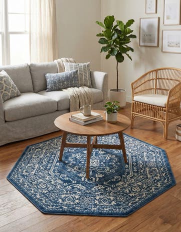 Blue Boston Octagon Rug
