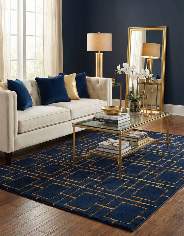 Detail image of 5' 3 x 8' Marilyn Monroe&trade; Glam Deco Rug