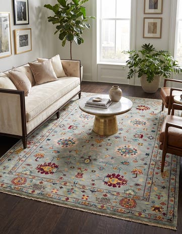 5' 3 x 6' 9 Hand Knotted Ariana Ziegler Rug