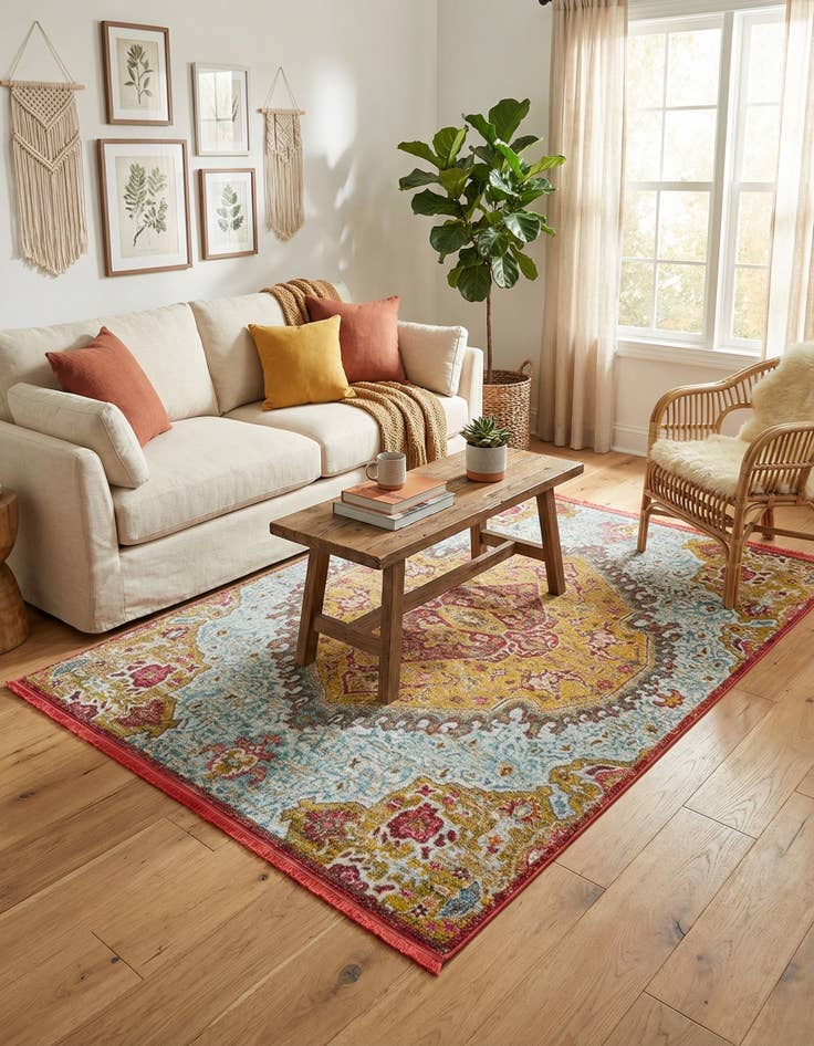 Detail image of 5' 5 x 8' Santiago Rug