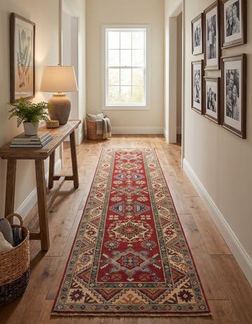 2' 8 x 10' 7 Hand Knotted Kazak Runner Rug