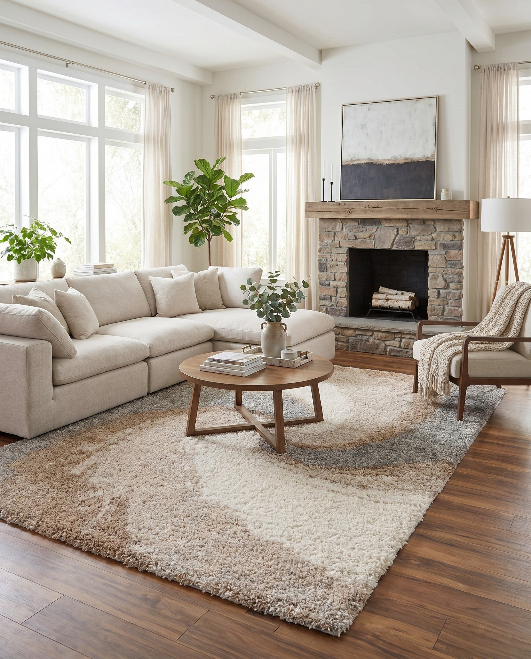 9' 10 x 13' Soft Touch Shag Rug