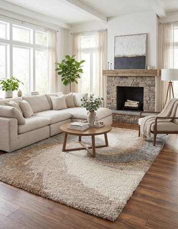 9' 10 x 13' Soft Touch Shag Rug