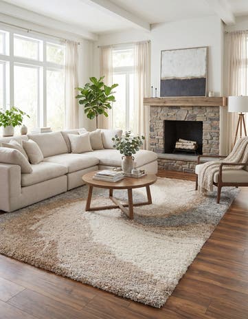9' 10 x 13' Soft Touch Shag Rug