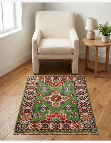 2' 1 x 2' 11 Hand Knotted Kazak Rug