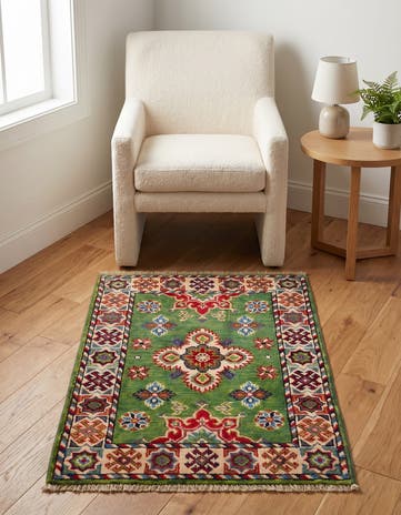 2' 1 x 2' 11 Hand Knotted Kazak Rug