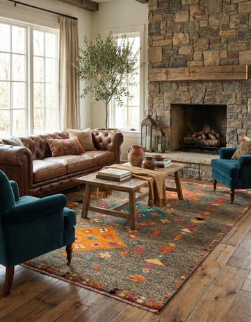 5' 10 x 8' 2 Hand Knotted Balouch Wool Rug