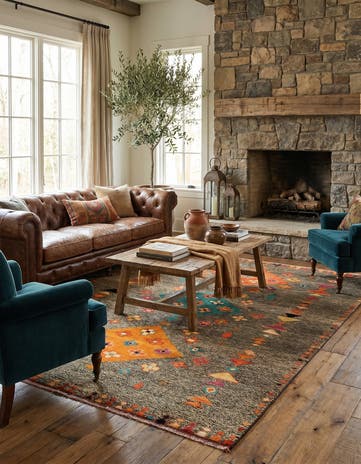 5' 10 x 8' 2 Hand Knotted Balouch Wool Rug