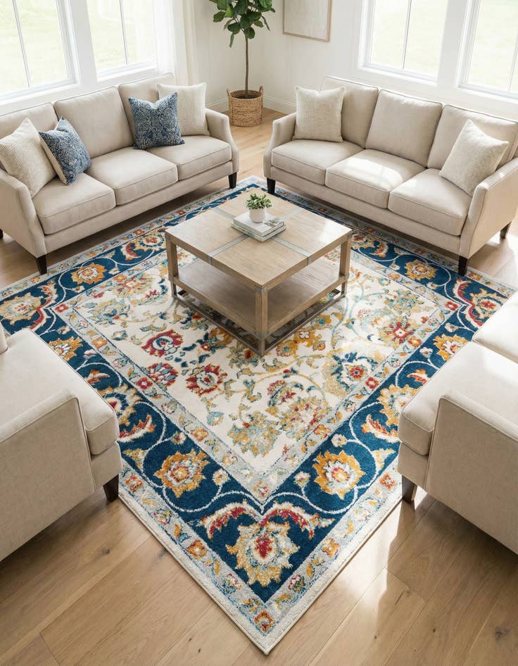 Detail image of 7' 10 x 7' 10 Aurelia Square Rug