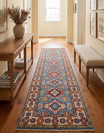 2' 7 x 9' 10 Hand Knotted Kazak Runner Rug
