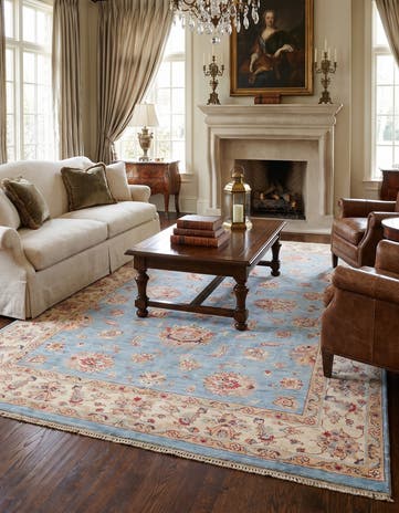 5' 10 x 8' 4 Hand Knotted Ziegler Rug