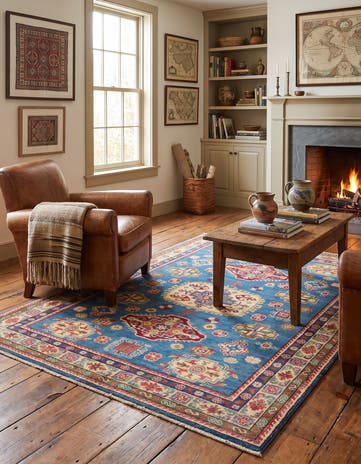 5' x 6' 6 Hand Knotted Kazak Rug