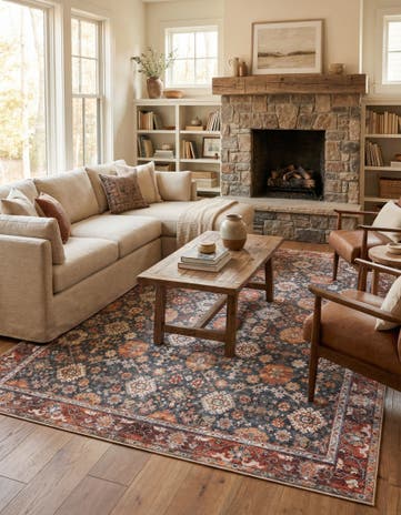 9' 5 x 13' 1 Washable Timeless Rug