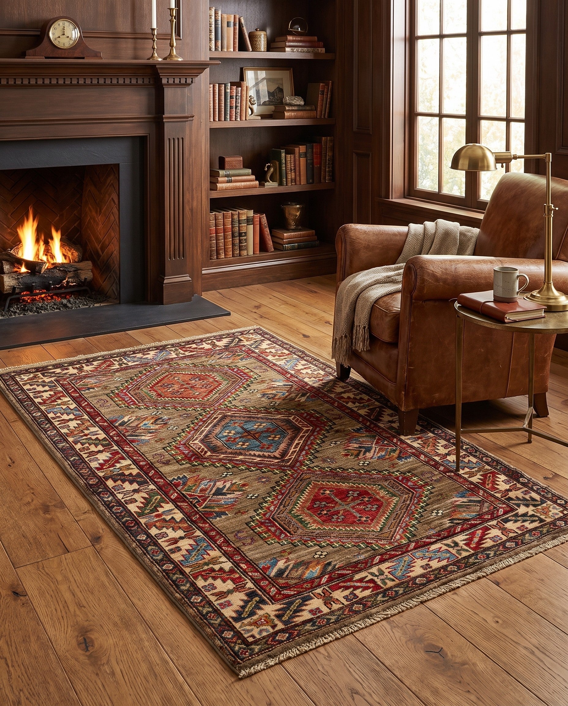 3' 3 x 5' Hand Knotted Kazak Rug