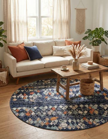 7' x 7' Morocco Round Rug