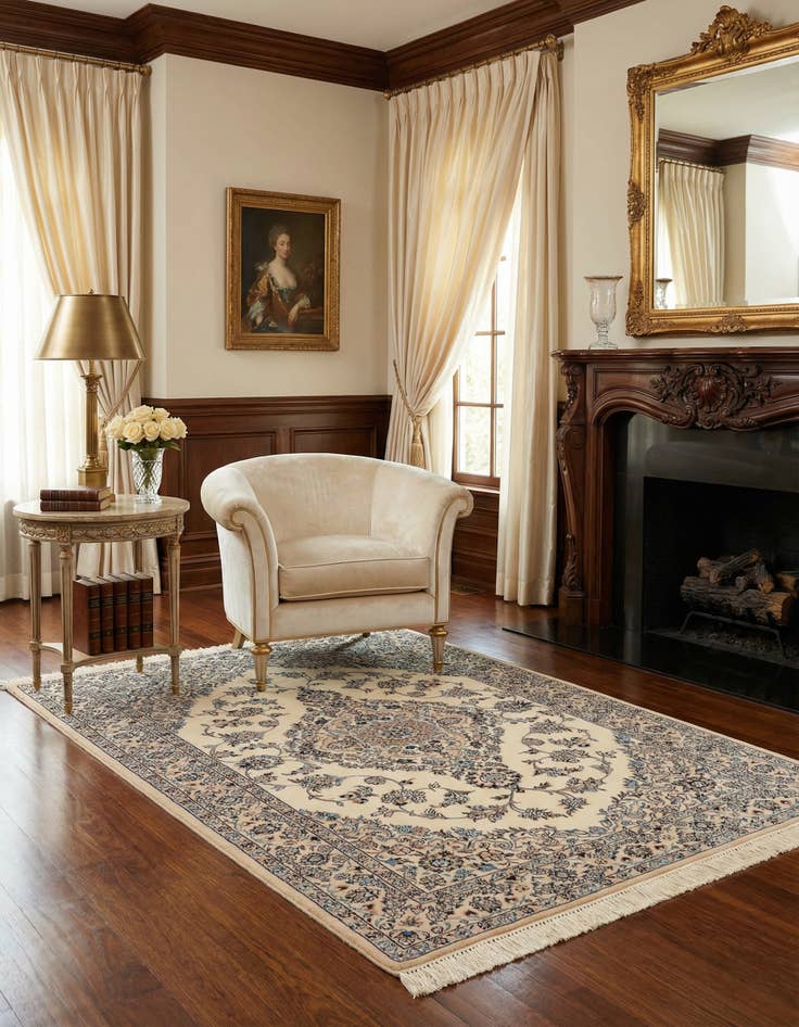 Detail image of 3' 5 x 5' 6 Nain Rug