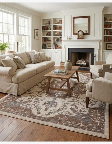 Beige and Ivory Grand Tradition Rug