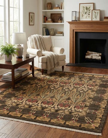 Brown Chelsea Square Rug